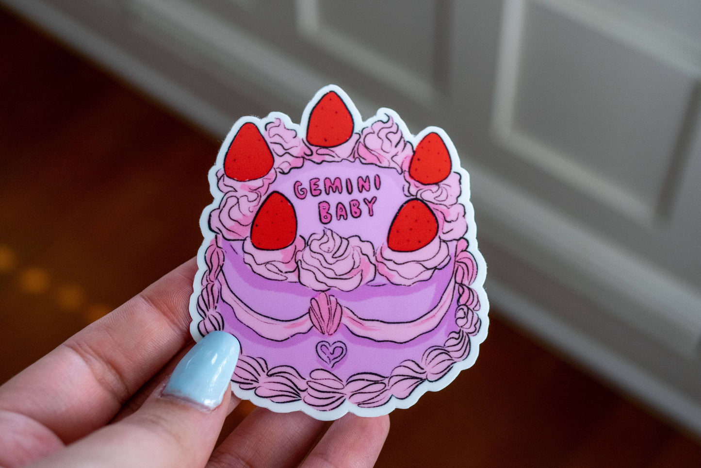 Taurus Baby 🎂 Retro Cake Sticker