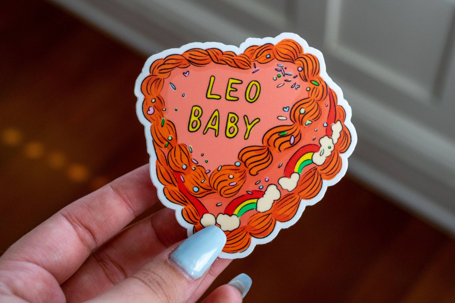 Capricorn Baby 🎂 Retro Cake Sticker