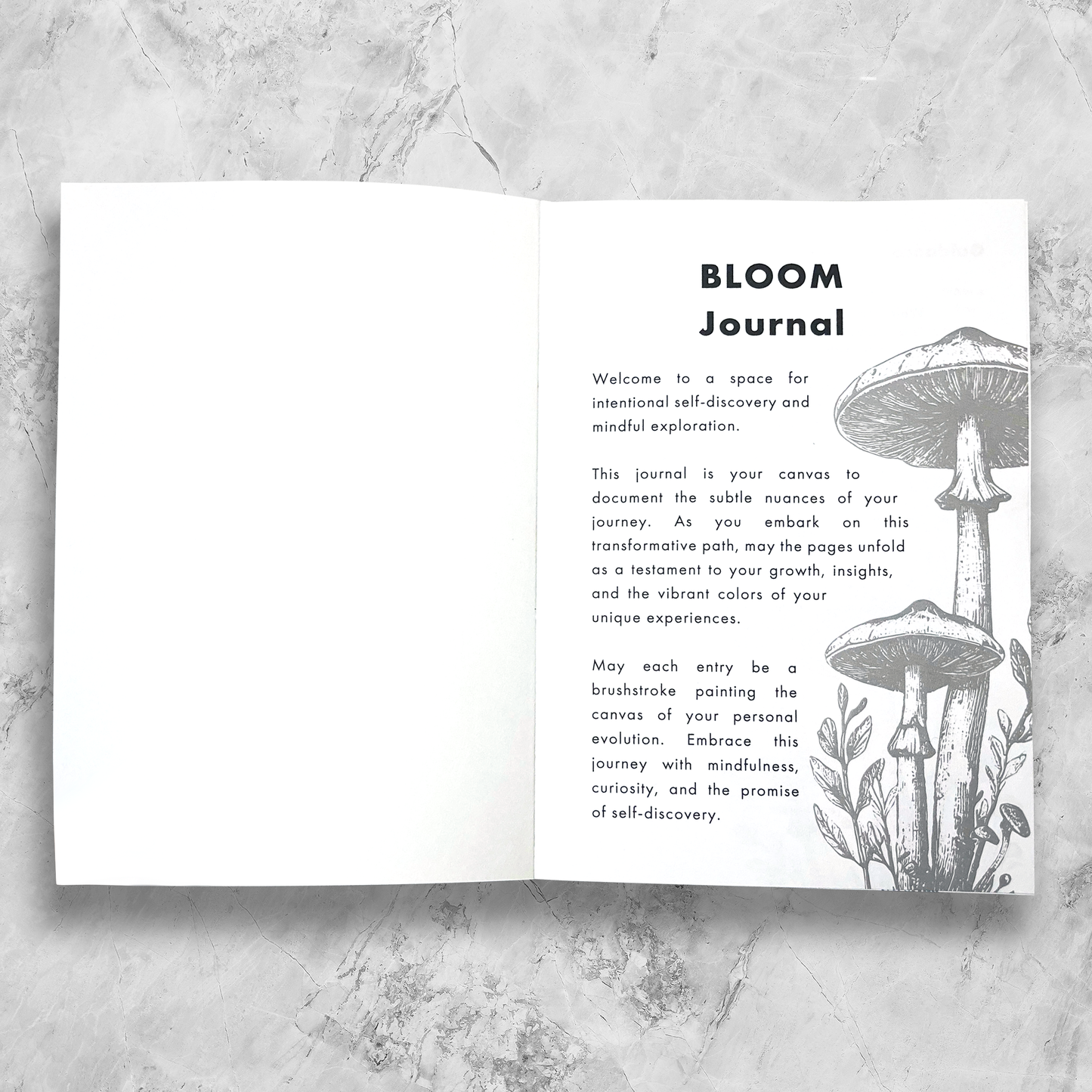 Micro-dosing Bloom Journal 🦋 Blue Shrooms