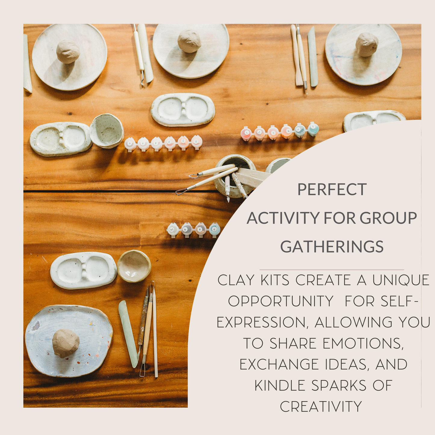 Meditative Art Clay Kit + Self-Care Meditations Set