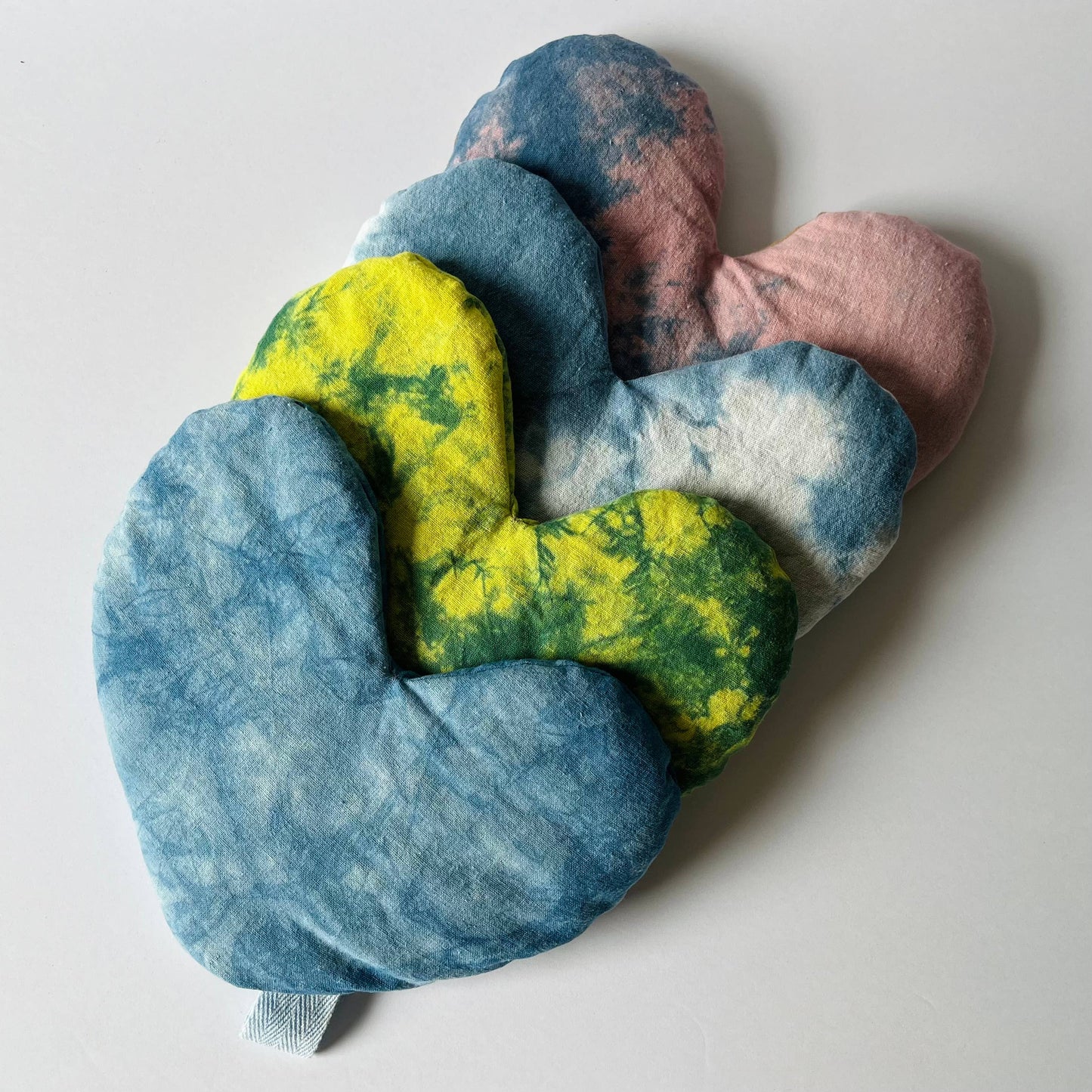 Heart Eye Pillow - Botanically Dyed - Rose