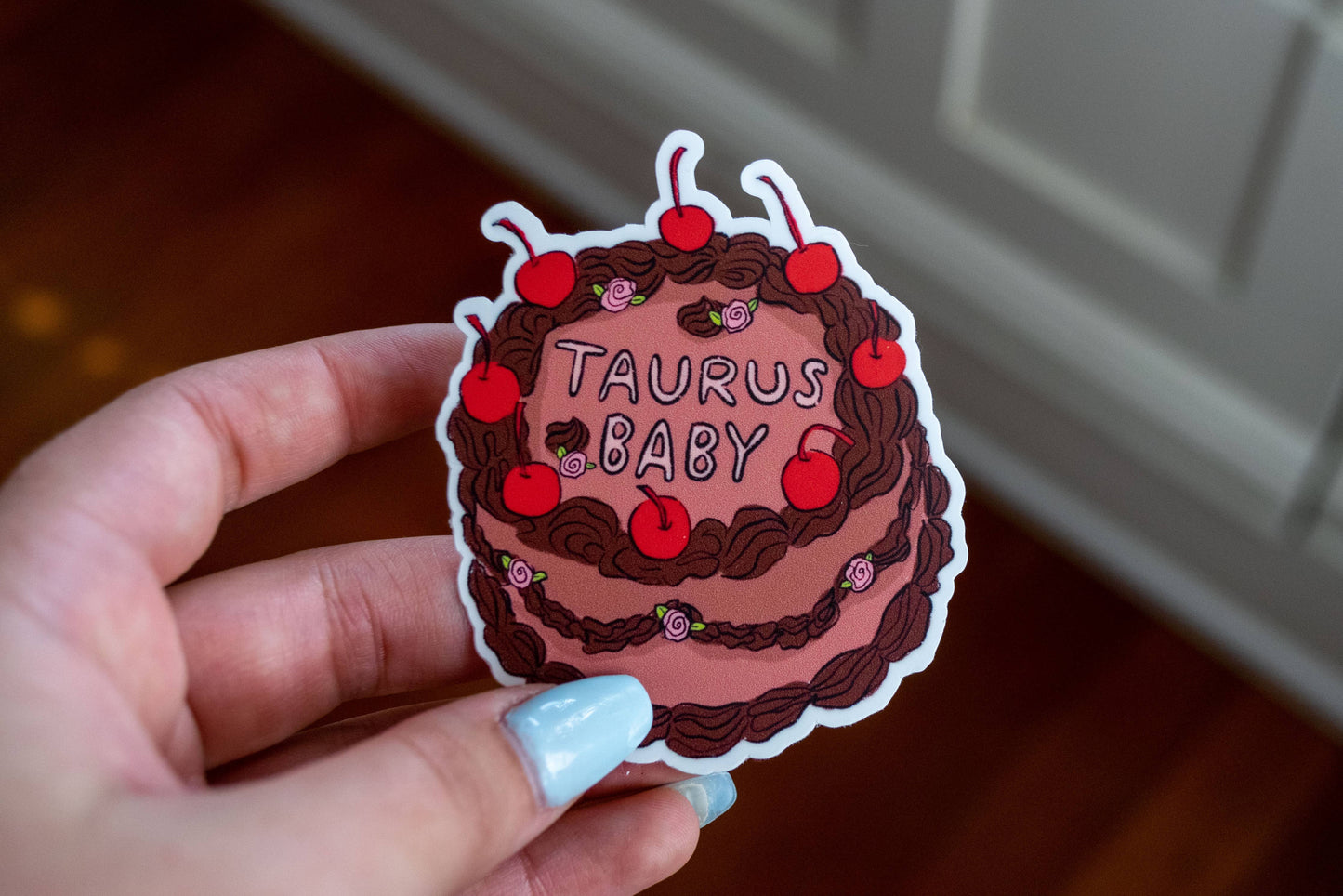 Capricorn Baby 🎂 Retro Cake Sticker