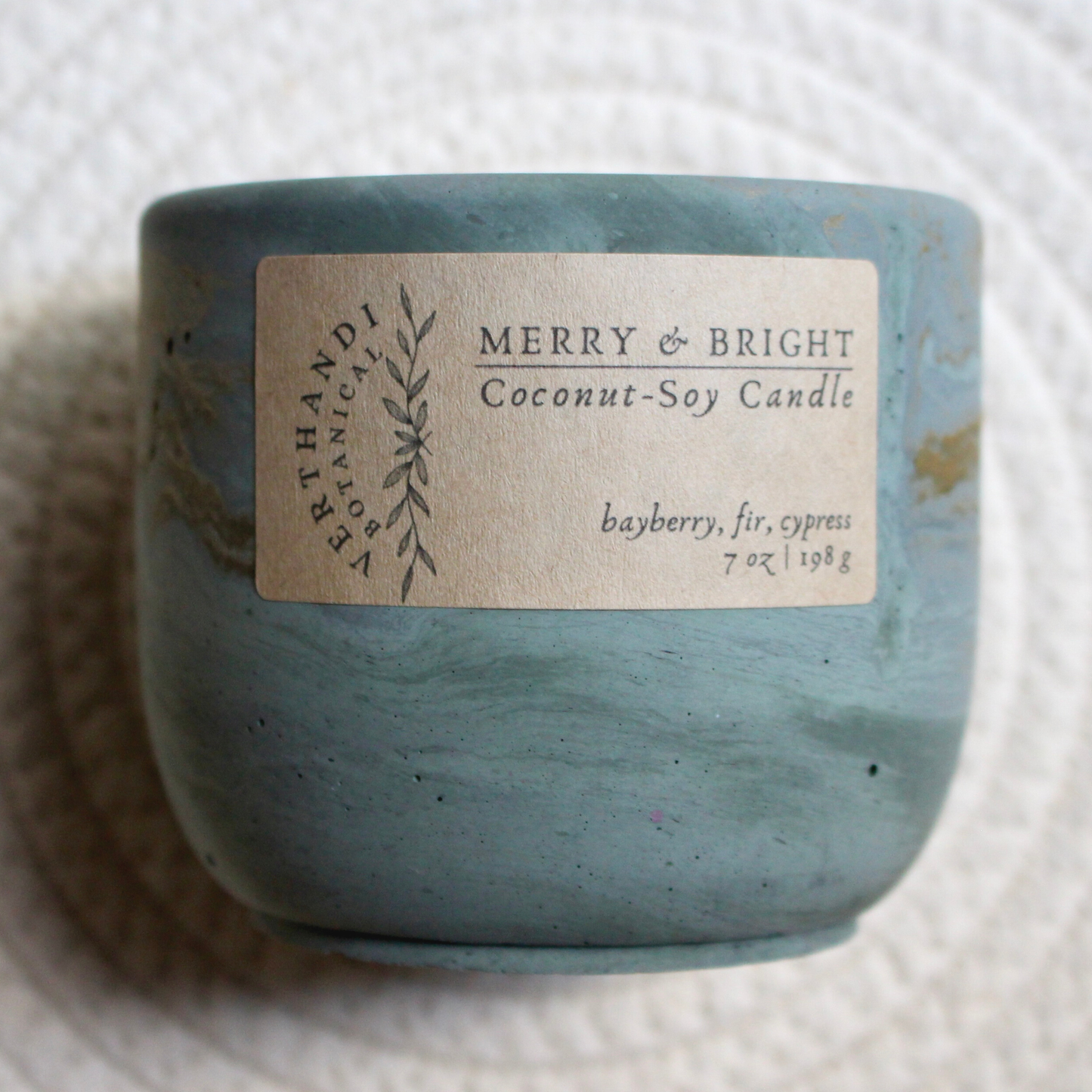 Verthandi Botanical - MERRY & BRIGHT CANDLE: CANDLE WITHOUT LID