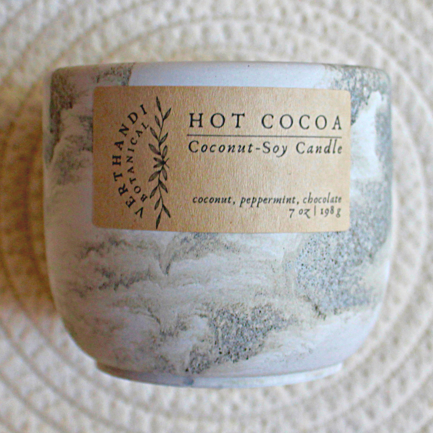 Verthandi Botanical - HOT COCOA CANDLE: CANDLE WITHOUT LID