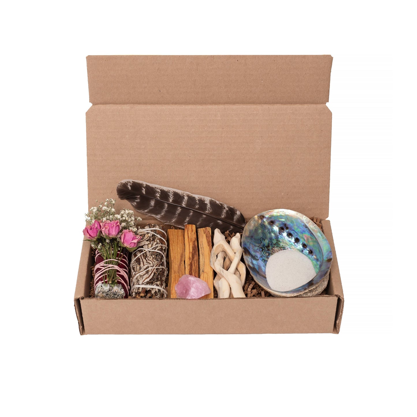 Love & Harmony Floral Bundle w/Palo Santo & Rose Quartz Kit