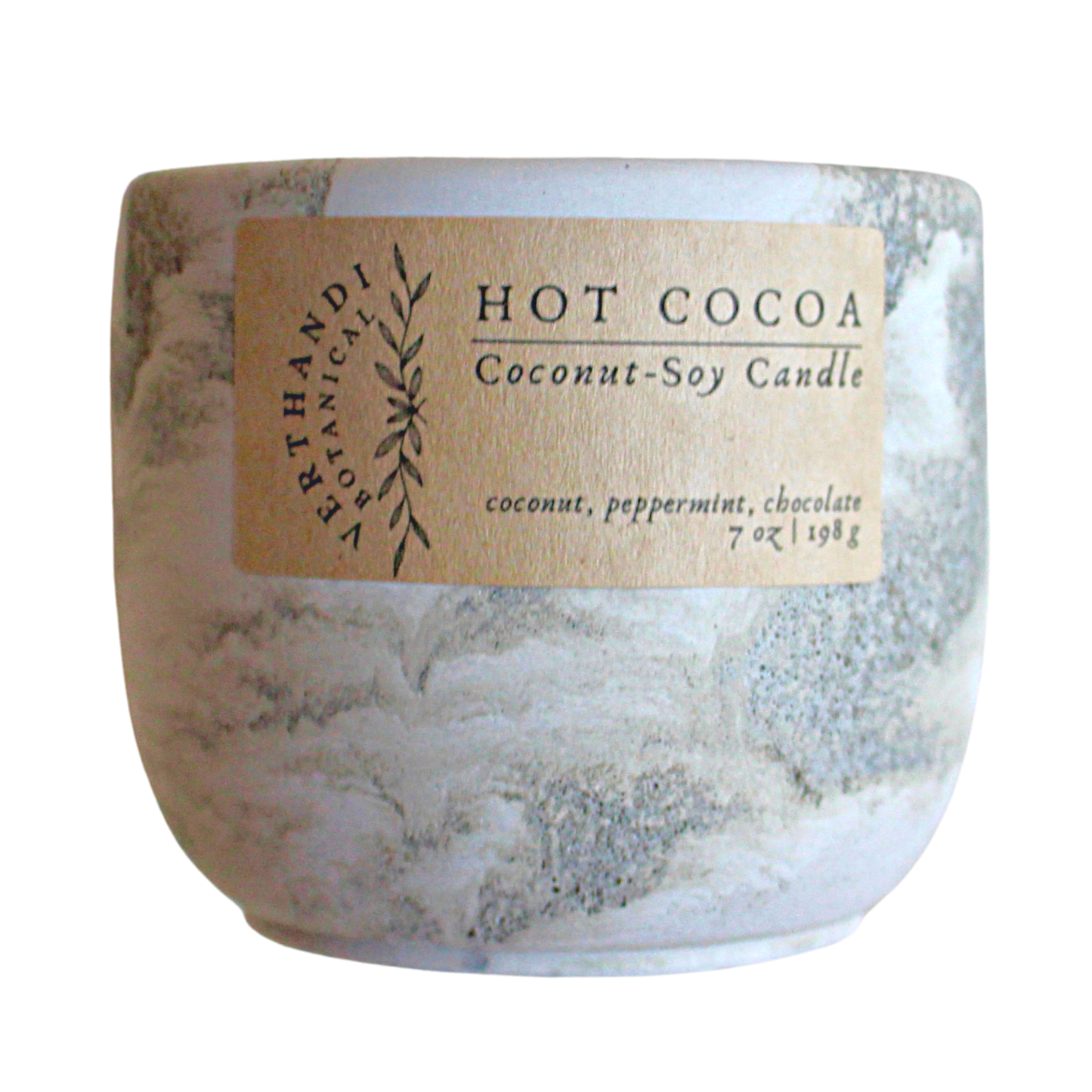 Verthandi Botanical - HOT COCOA CANDLE: CANDLE WITHOUT LID