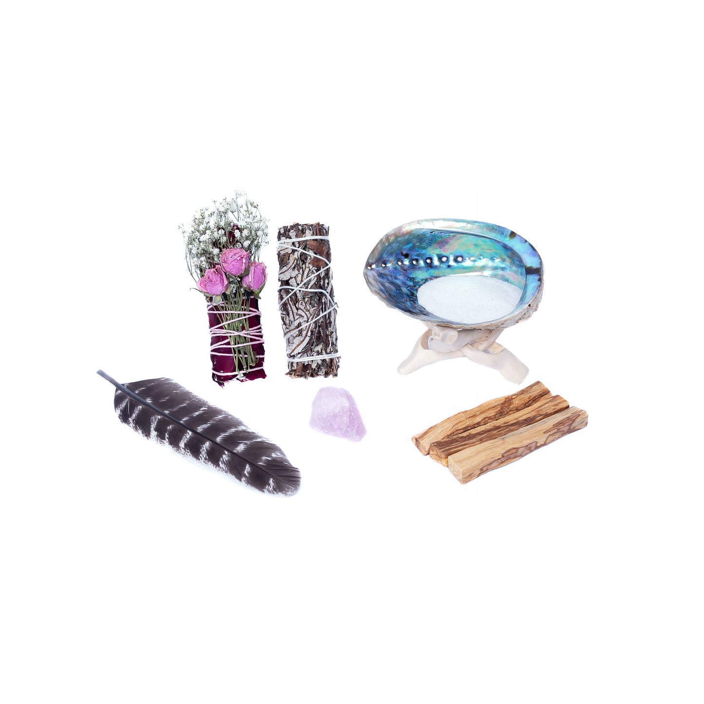 Love & Harmony Floral Bundle w/Palo Santo & Rose Quartz Kit