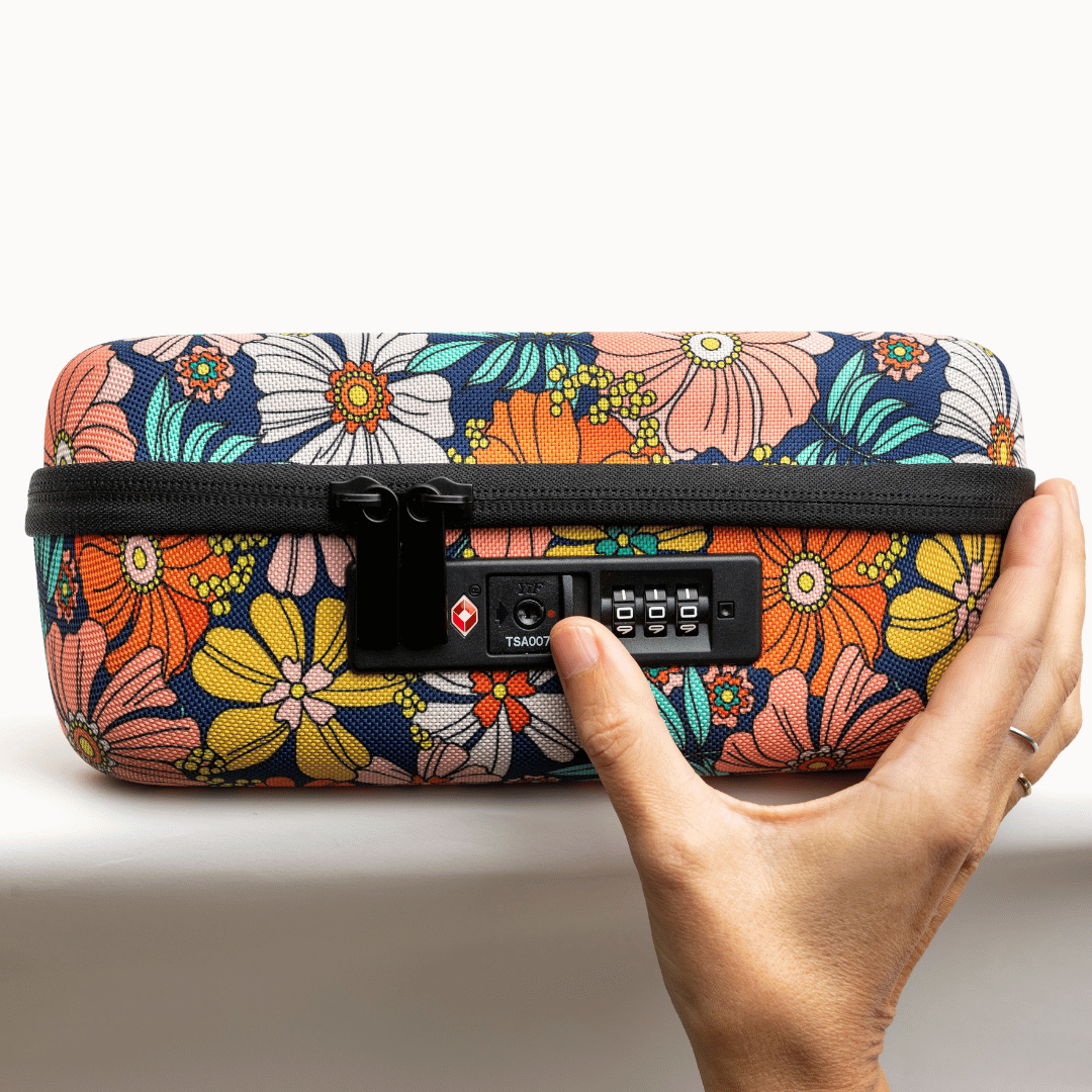 Stash Lockbox - Retro Trixie Floral Print