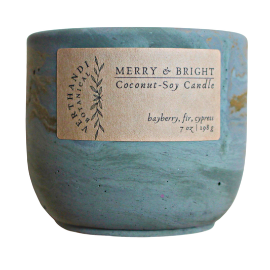 Verthandi Botanical - MERRY & BRIGHT CANDLE: CANDLE WITHOUT LID