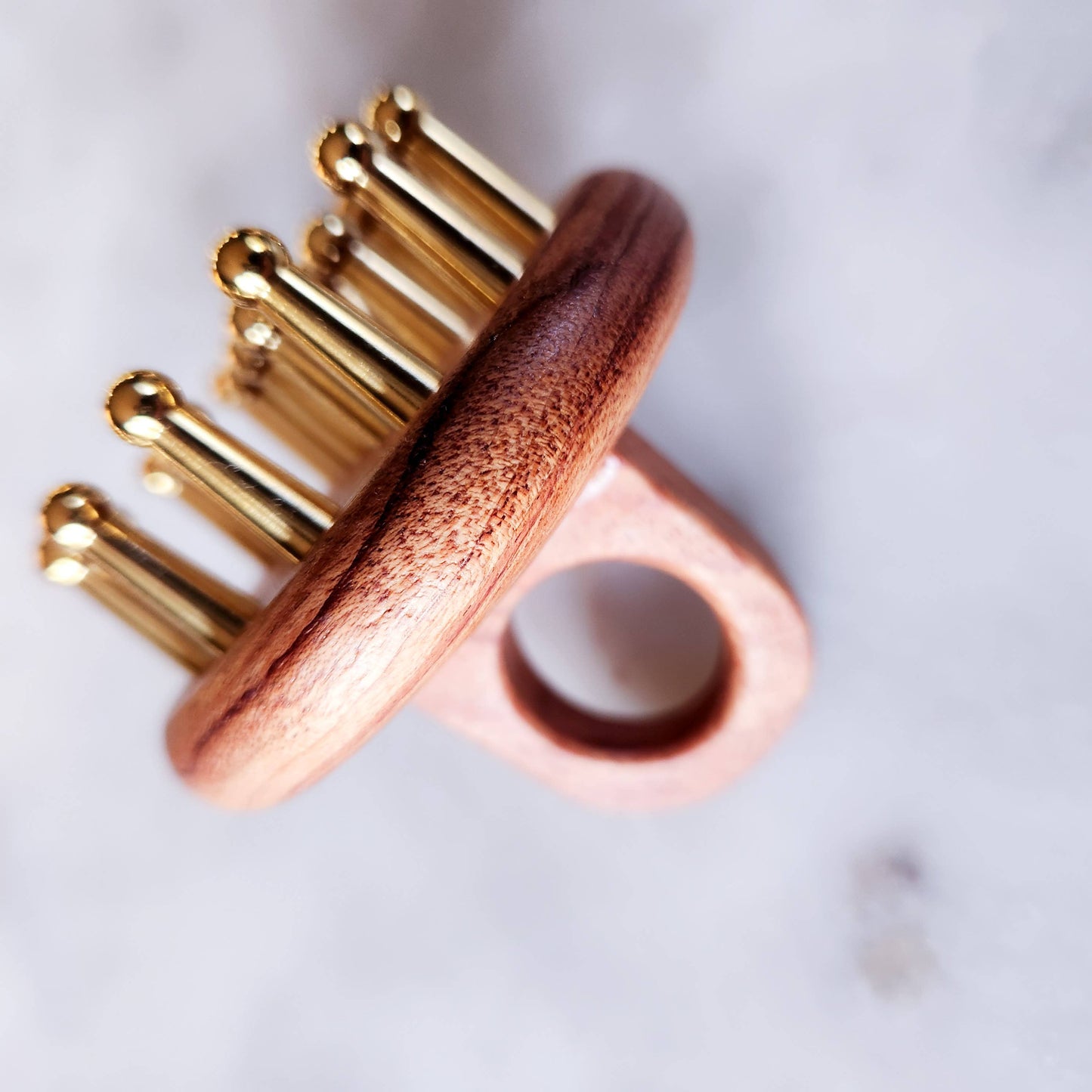 Copper & Pear Wood Scalp Massage Tool