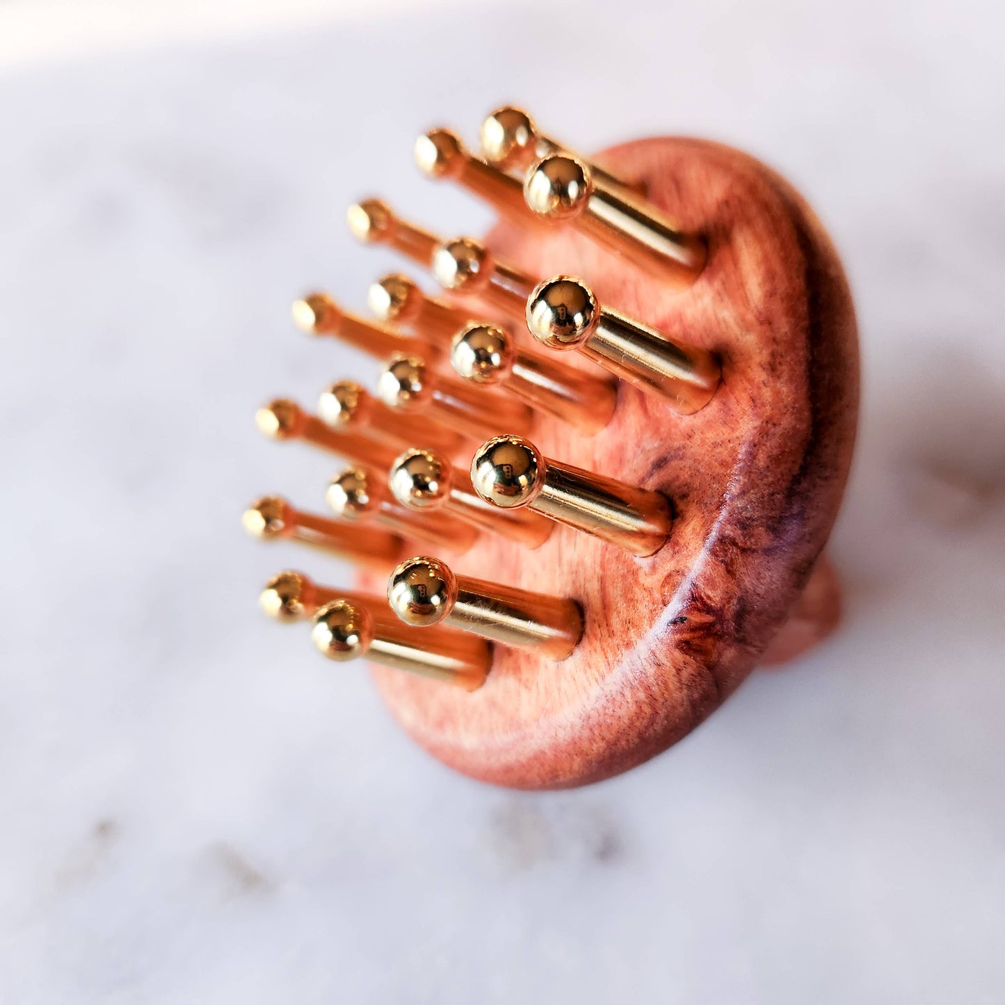 Copper & Pear Wood Scalp Massage Tool